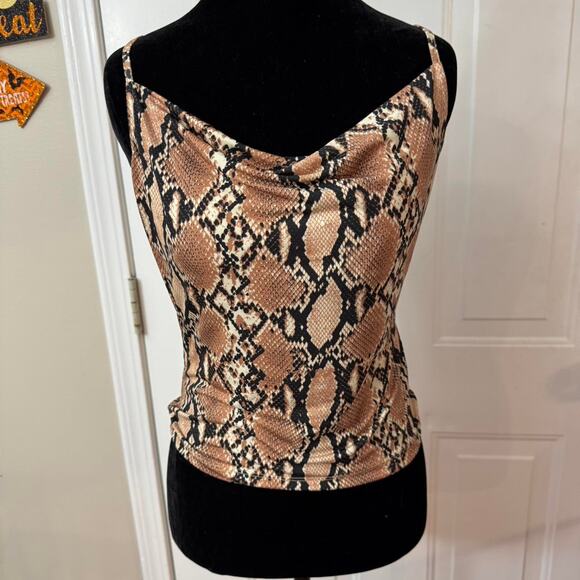 Tan and black snakeskin print Urban Outfitters cami - Picture 1 of 6